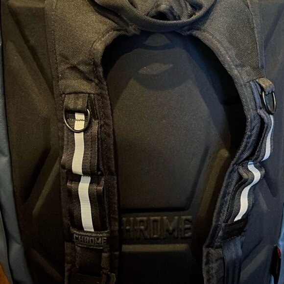 Chrome Yalta 2.0 roll top backpack in navy - in great condition! main image 4